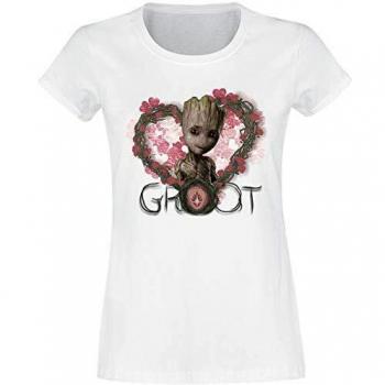 Guardians of the Galaxy Herzblumen Damen T-Shirt weiß L