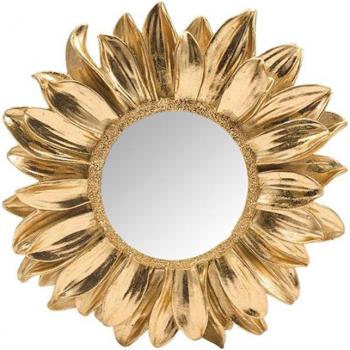 Miroir Doré Fleur Marguerite