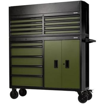 Bunker 13-Drawer Roller Cabinet and Tool Chest in Green