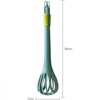 11in/28cm 2 in 1 Nylon Kitchen Tongs and Whisk