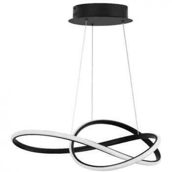 Plafoniera a sospensione Activejet AJE‑MEGAN nera 35 W LED 4000 lm