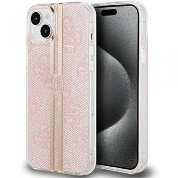 Coque robuste Guess iPhone 15 Plus / 14 Plus – IML 4G Gold Stripe