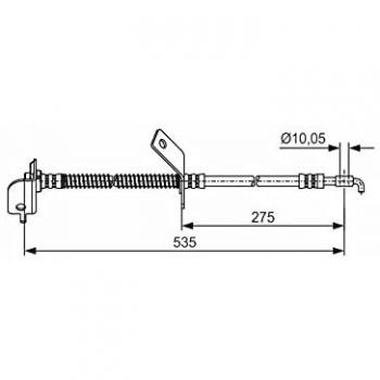 BOSCH Bremsschläuche für Hyundai/Kia – Vorderrad rechts (BH1303)