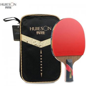 Huieson 6-Star Table Tennis Racket with Sticky Rubber