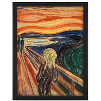 The Scream: Artery8 18x24 Framed Black Masterpiece
