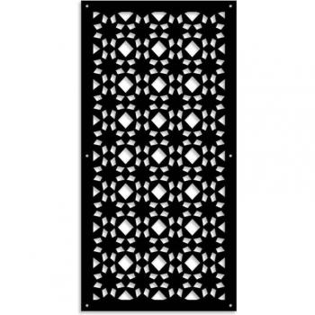 Panel de PVC Negro Psychedelic 47x94 cm