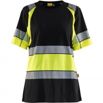 Maglia lavoro donna 3410 classe 1, nero e giallo XXL
