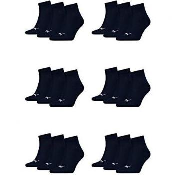 PUMA 18 Paar Unisex Sneaker Socken in navy