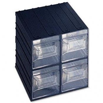 Cassettiere Terry Vision 4 Pezzi Verde Trasparente