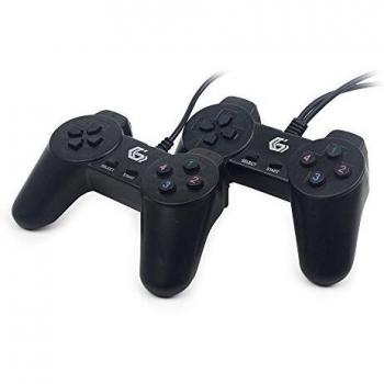 Mando Gaming GEMBIRD JPD-UB2-01 Inalámbrico Negro USB 2.0 1.4m