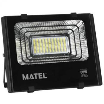 Foco LED Solar Negro 60W