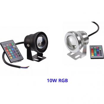Projecteur LED sous-marin 12V 10W RGB 16 couleurs étanche