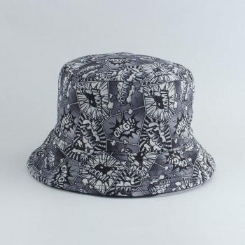 Reversible Vintage Newspaper Print Bucket Hat