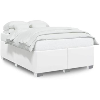 VidaXL Queen Faux Leather Bed Frame – White, Sturdy and Durable