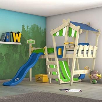 Wickey Spielbett Crazy Hutty mit Rutsche 90 x 200 cm
