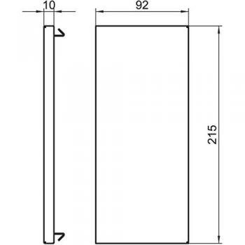 OBO Bettermann Endstück GS‑E90210RW in IP30 reinweiß – Geräteeinbaukanal 6278170
