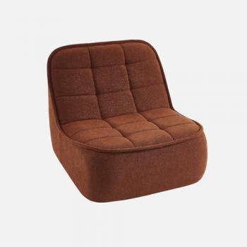 Fauteuil Texturé 1 Place Terracotta
