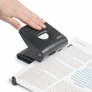 Rapesco PF827PB2 2-fach-Locher, Schwarz, 30 Blatt Stanzkapazität