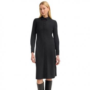 Kleider-Blusen-Jersey „Hemdkragen“ – 73 % Viskose, 24 % Polyester, 3 % Elasthan