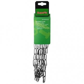 BrightSteel 2.5m Link Chain – Zinc‑Plated, 2.5mm × 24mm