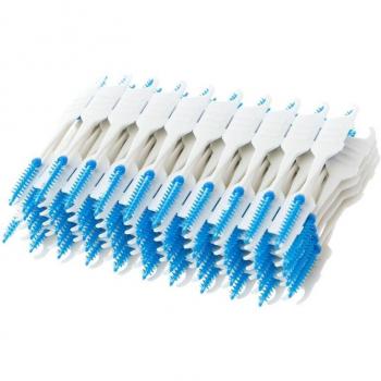 Ensemble de soins dentaires : brosses à dents silicone, fil double tête, brosse interdentaire, cure-dents