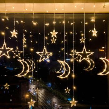 USB Remote Control Star Curtain Lights