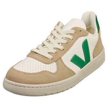 Veja Baskets basses V‑10 cuir et suède multicolore – 38 femme