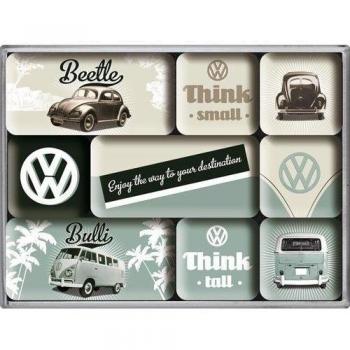 Nostalgic Art – VW – Appréciez le voyage – Pack de 9 magnets