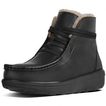 Fitflop Loaff Botines para Mujer, Slip-on Ankle, Negro