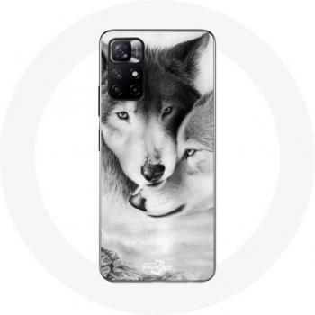 Étui pour Xiaomi Redmi Note 11s 5G Loup Duo Animaux