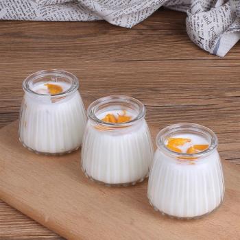 6pcs 150ml Glass Cups for Yogurt and Pudding