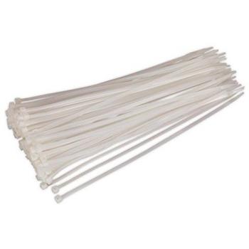 SEALEY Weiße Kabelbinder CT30048P100W