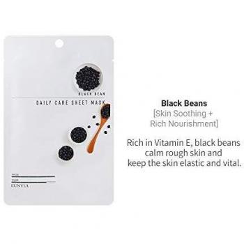Eunyul Hydrating & Nourishing Black Bean Face Masks 10 Count
