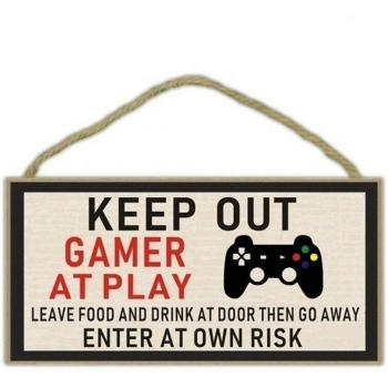 Funny Gamer Door Decor