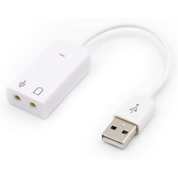Adaptateur son USB 7.1 avec microphone intégré et audio 3D
