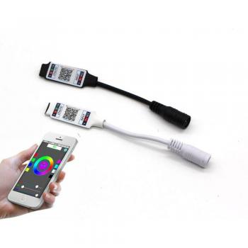 Mini Bluetooth LED Strip Dimmer with Music Sync for 3528 5050 RGB Strips