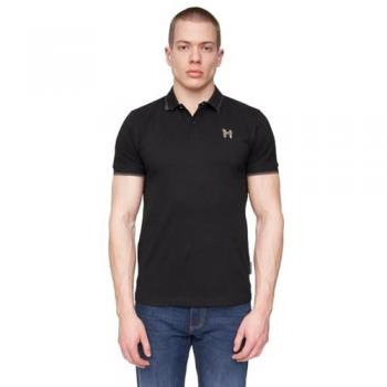 Henflare Black Polo Shirt for Men