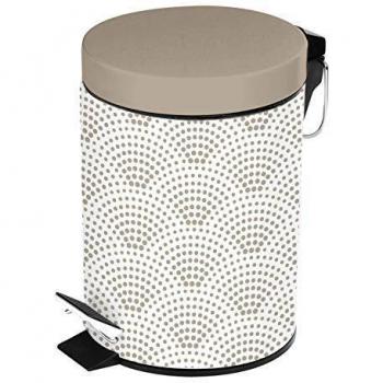 Poubelle à Pédale 3L Métal Minéral