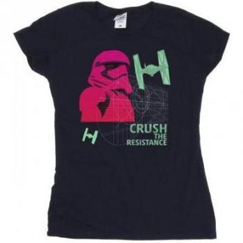 Dame's Neon Katoen T-Shirt met Star Wars Stormtrooper Eerste Orde