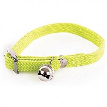 Collier chat vert élastique 30cm