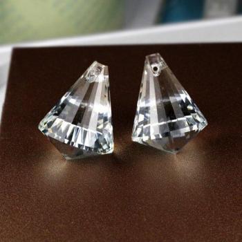 Pendentif transparent 33×40 mm – Ensemble 6 pièces, rideau de perles festif
