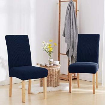 Stain‑Resistant Navy Dining Seat Covers