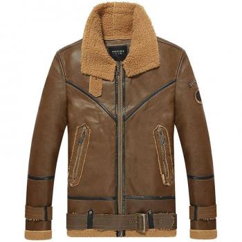 Blouson Séjour Urbain 77 City Killer – Cuir PU + Laine Dense – Tailles M, L, XL, 2XL