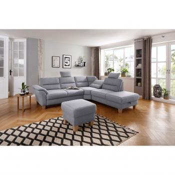 Soleo L‑Form Komfortsofa – Microfaser‑Luxus