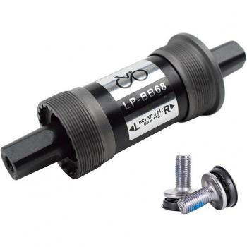 BB68 Bottom Bracket Set 110.5–127.5 mm, Dual‑Screw Waterproof Mount for Mountain & Road Bikes