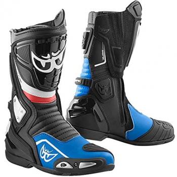 Berik Donington Stivali da Moto Nero Blu 40