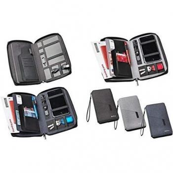Dufco Powerbank-Reisebrieftasche, jeansblau