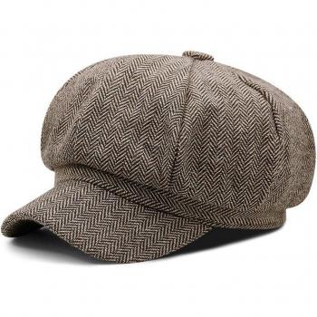 Boina Retro de Algodón para Hombre y Mujer, Casquette con Visera Amplia