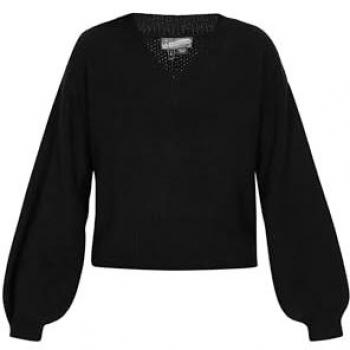 Dreimaster Damenpullover Regular Fit Schwarz XL/2XL
