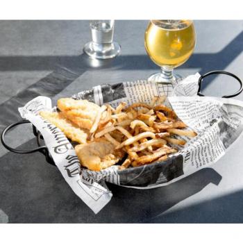 Black Fryer Snack Tray